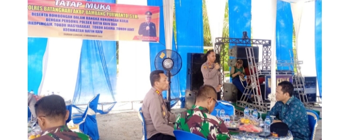 Kunjungan Perdana Kapolres Batanghari Ke Kapolsek Batin XXIV
