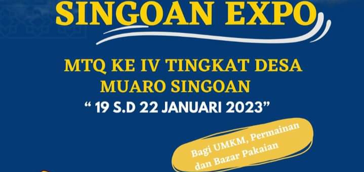 Pemdes Desa Muaro Singoan Akan Gelar MTQ Ke 4 Tingkat Desa