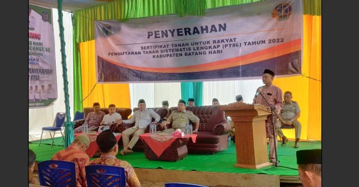 Sambutan Kades Pulau, Minta Bupati Batang Hari Bangun Jalan dan Jembatan