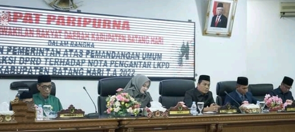 Paripurna DPRD Kabupaten Batanghari, Penyampaian Tanggapan Pemerintah Terhadap LKPD T.A.2022