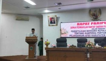 Rapat Paripurna DPRD Pertanggung jawaban APBD Kabupaten Batanghari T.A 2022