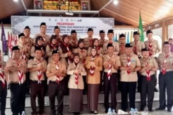 Zulva Fadhil Lepas Keberangkatan Kontingen Raimuna Nasional Gerakan Pramuka Kabupaten Batanghari