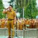 Pasca Cuti Kampanye Pemilukada Bupati Mhd.Fadhil Arief Bertindak Inspektur Upacara Di Halaman Kantor Bupati
